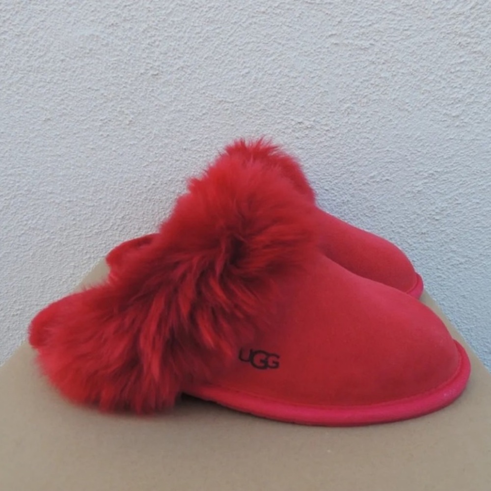 UGG Red Scuff Slippers